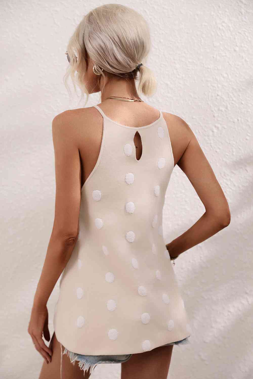 Stilla | Prik Rund Hals Strik Tank