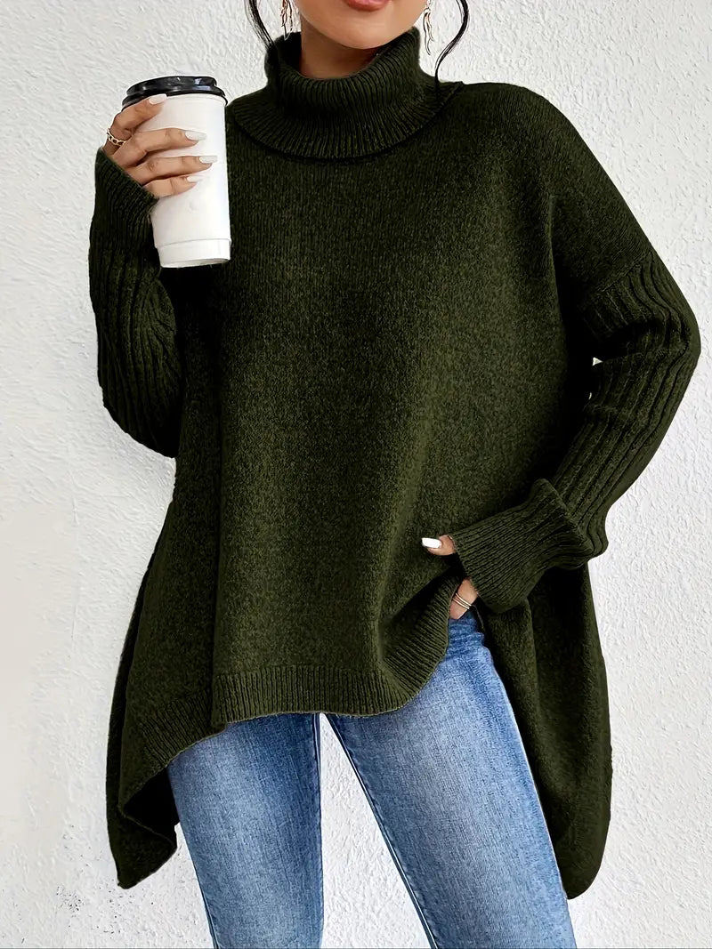 Stilla | Cozy Lang Turtleneck Sweater til Hverdagskomfort