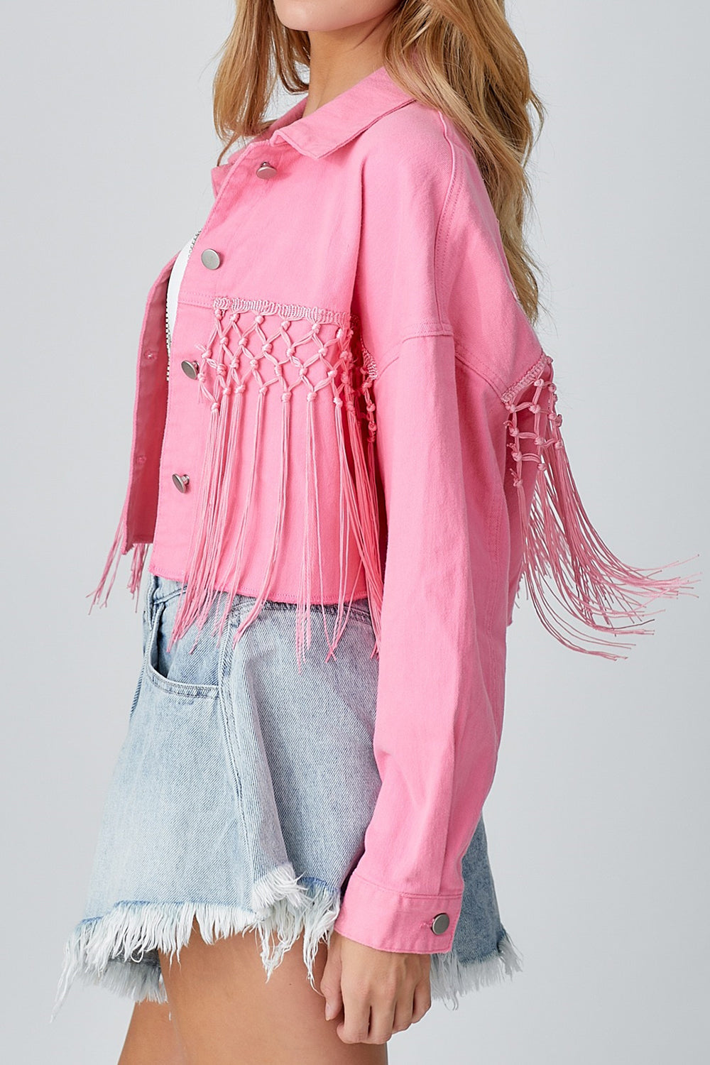 Stilla | Sequin Bog Lange Ærmer Denim Jakke