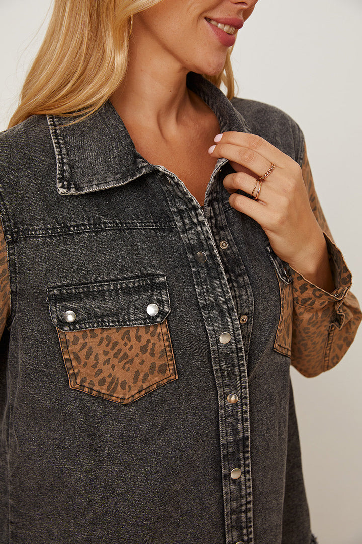 Stilla | Raw Hem Pocketed Denim Jakke