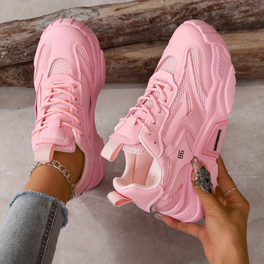 Stilla | Plateau-sneaker i mesh