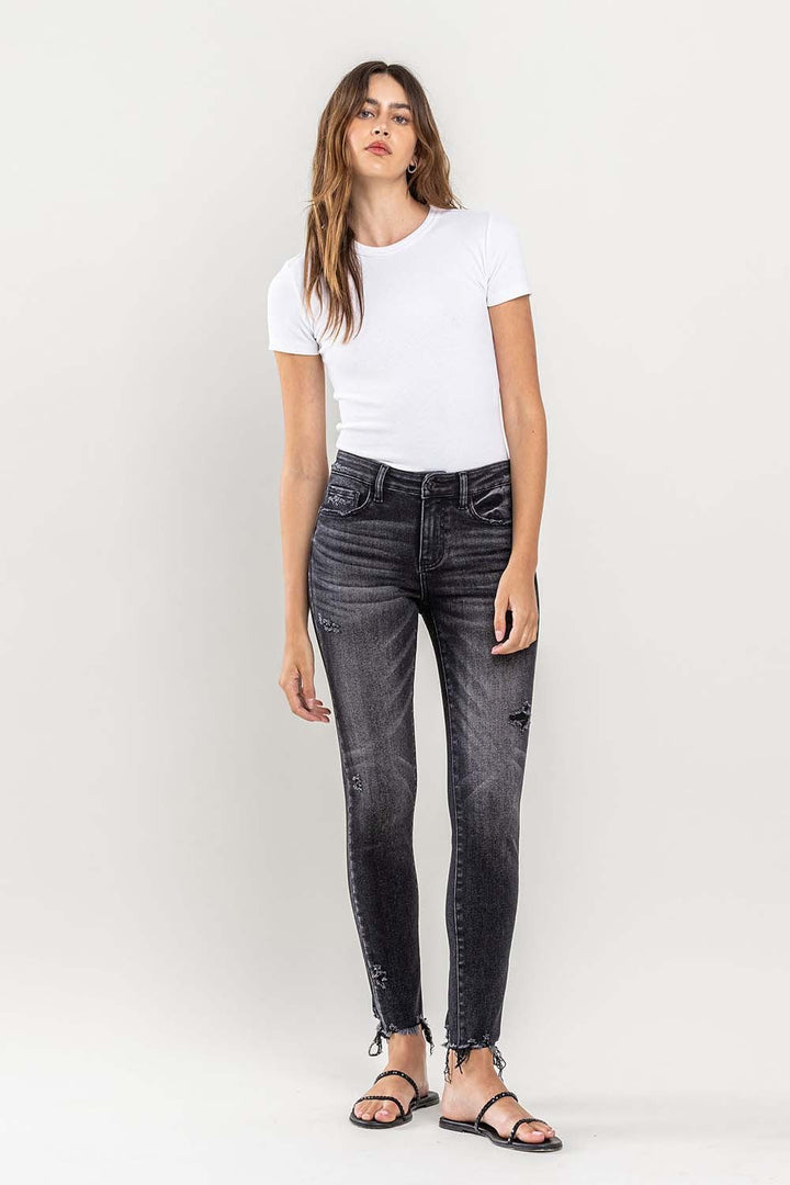 Stilla | Raw Hem Cropped Skinny Jeans