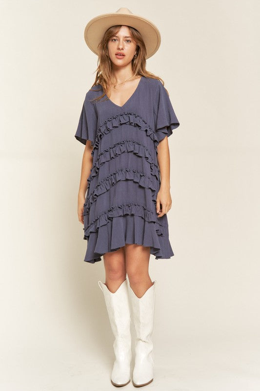 Stilla | Ruffle Mini Kjole