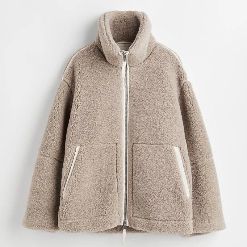 Stilla | Fuzzy plysjcoat