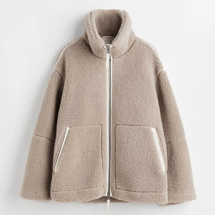 Stilla | Fluffy Jakke Løs Moderne Stil Ideel til Vinteren