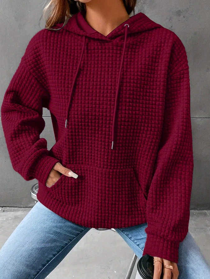 Stilla | Sweatshirts i Ensfarvet Til Kvinder, Store Størrelse
