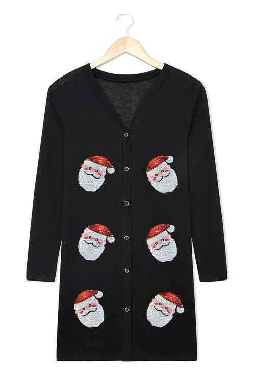 Stilla | Santa Knap-Op Langærmet Cardigan