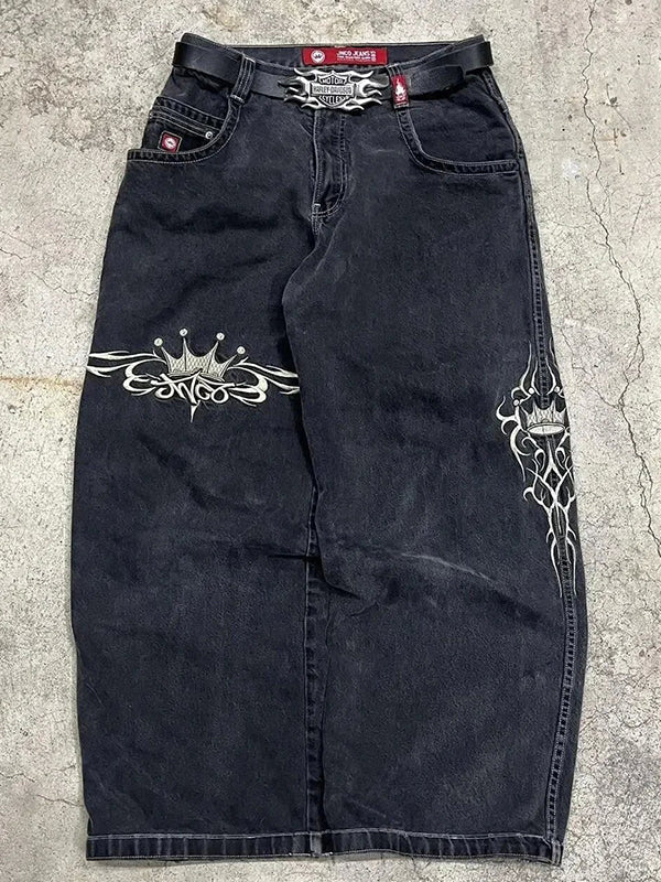Skovae | Y2K Amerikanske Retro Hip Hop Boyfriend Jeans