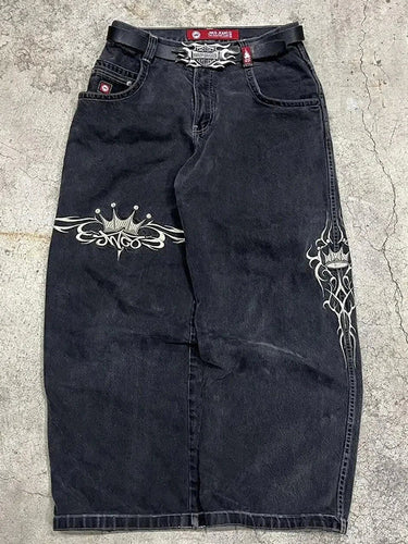 Skovae | Y2K Amerikanske Retro Hip Hop Boyfriend Jeans