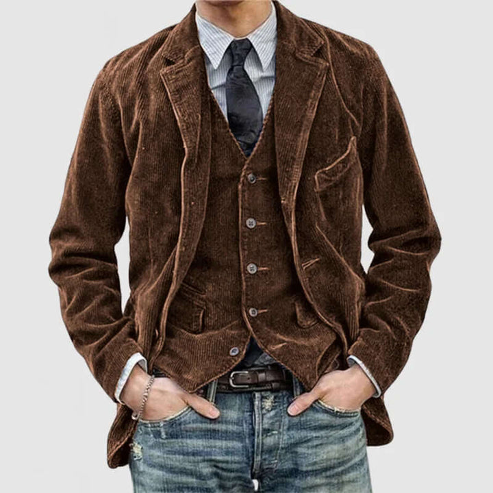 Stilla | Herre Cordjakke - Vintage Reverdesign