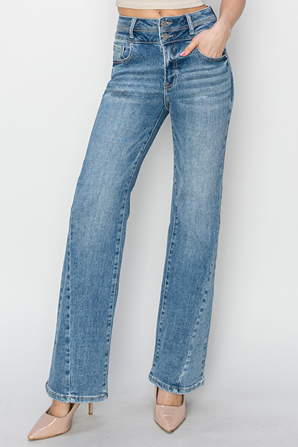 Stilla | Høj talje ankel lige jeans