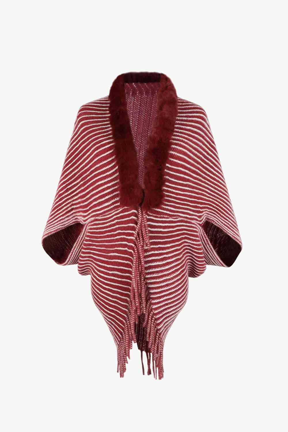 Stilla | Åben Front Frynse Poncho