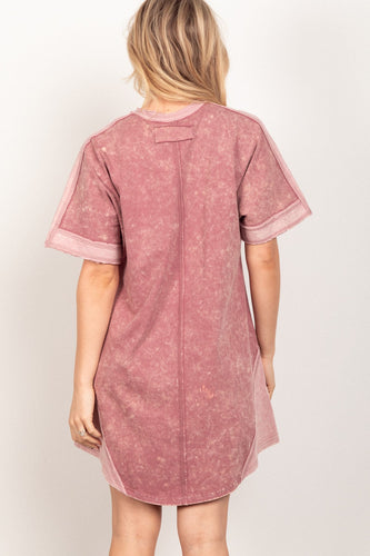 Stilla | J Kortærmet V-hals T-shirt Kjole
