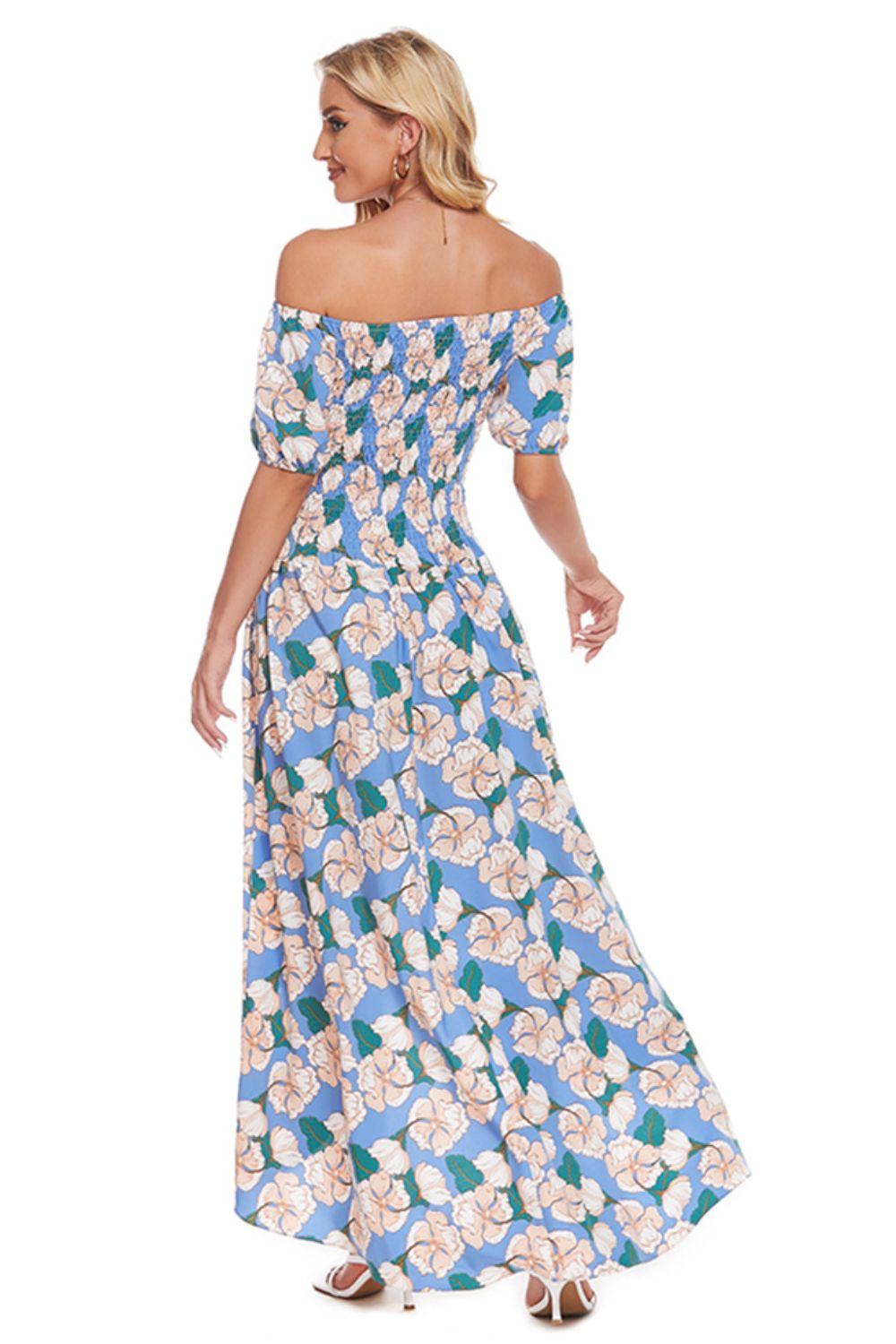Stilla | Off-shoulder Slid Maxi Kjole