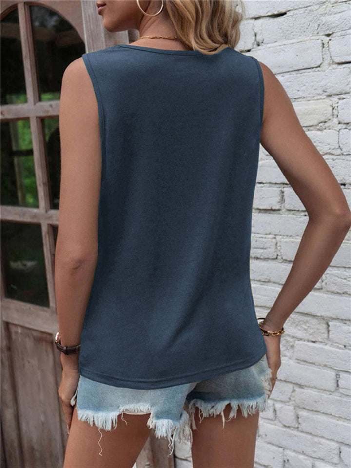 Stilla | Twisted Rund Hals Tank