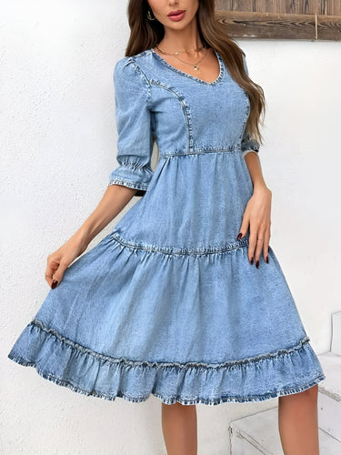 Stilla | Elegante Sommer Denimkjole