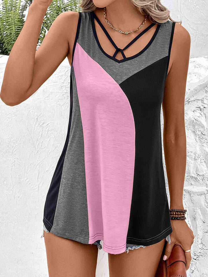 Stilla | Block Tank Top