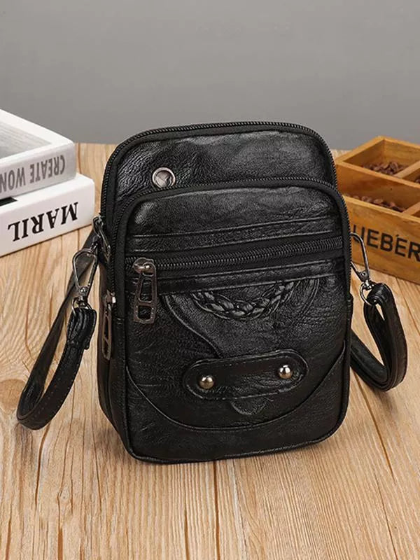 Stilla | Vintage Crossbodytaske i læder