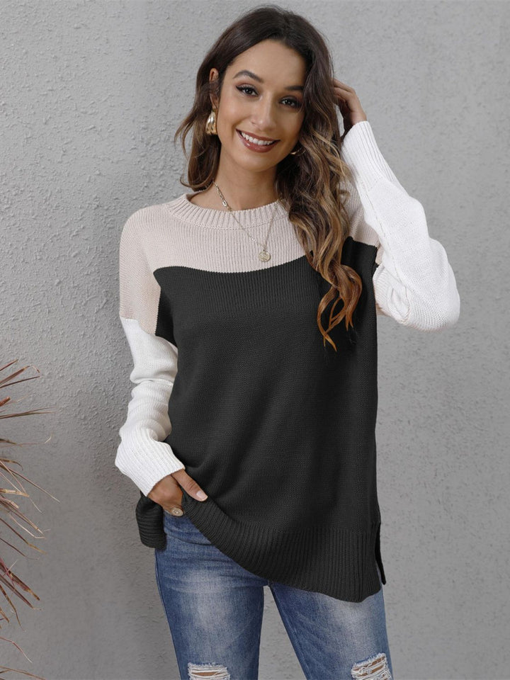 Stilla | Modisch Blokfarver Pullover Chic