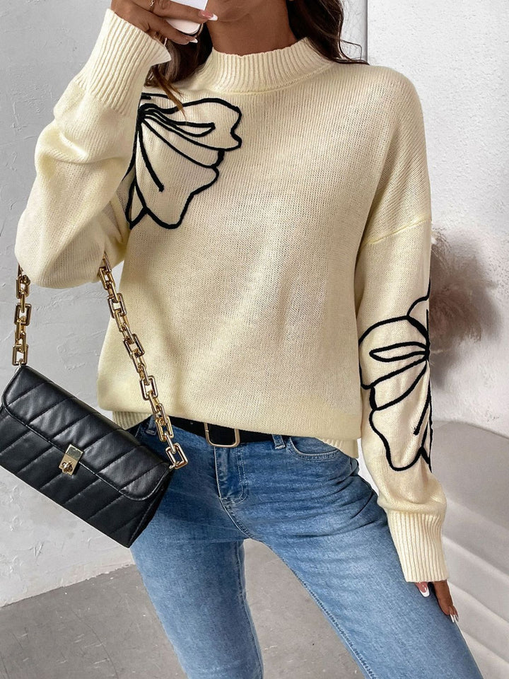 Stilla | Pullover Perfee med lange ærmer, ståkrave og dybe skuldre