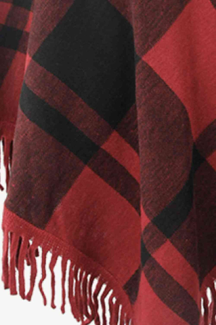 Stilla | Turtleneck Frynse Kant Poncho