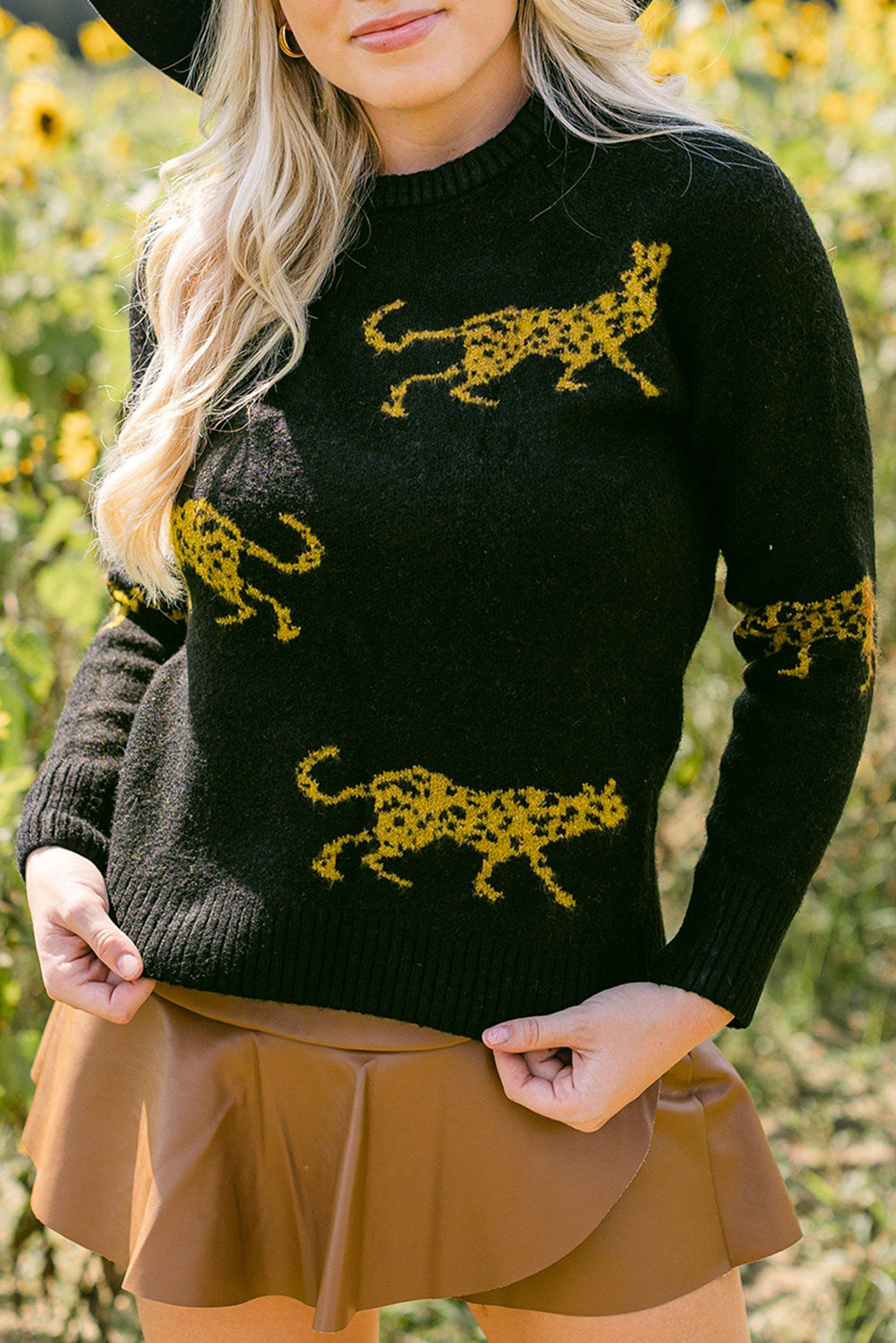 Stilla | Print Rund Hals Sweater