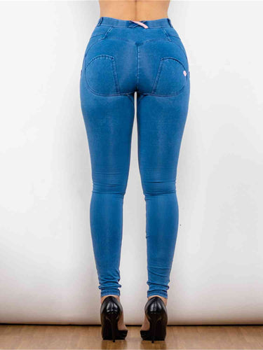 Stilla | Størrelse Knappede Skinny Jeans