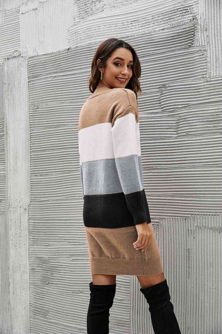 Stilla | Højre Stribet Sweater Kjole