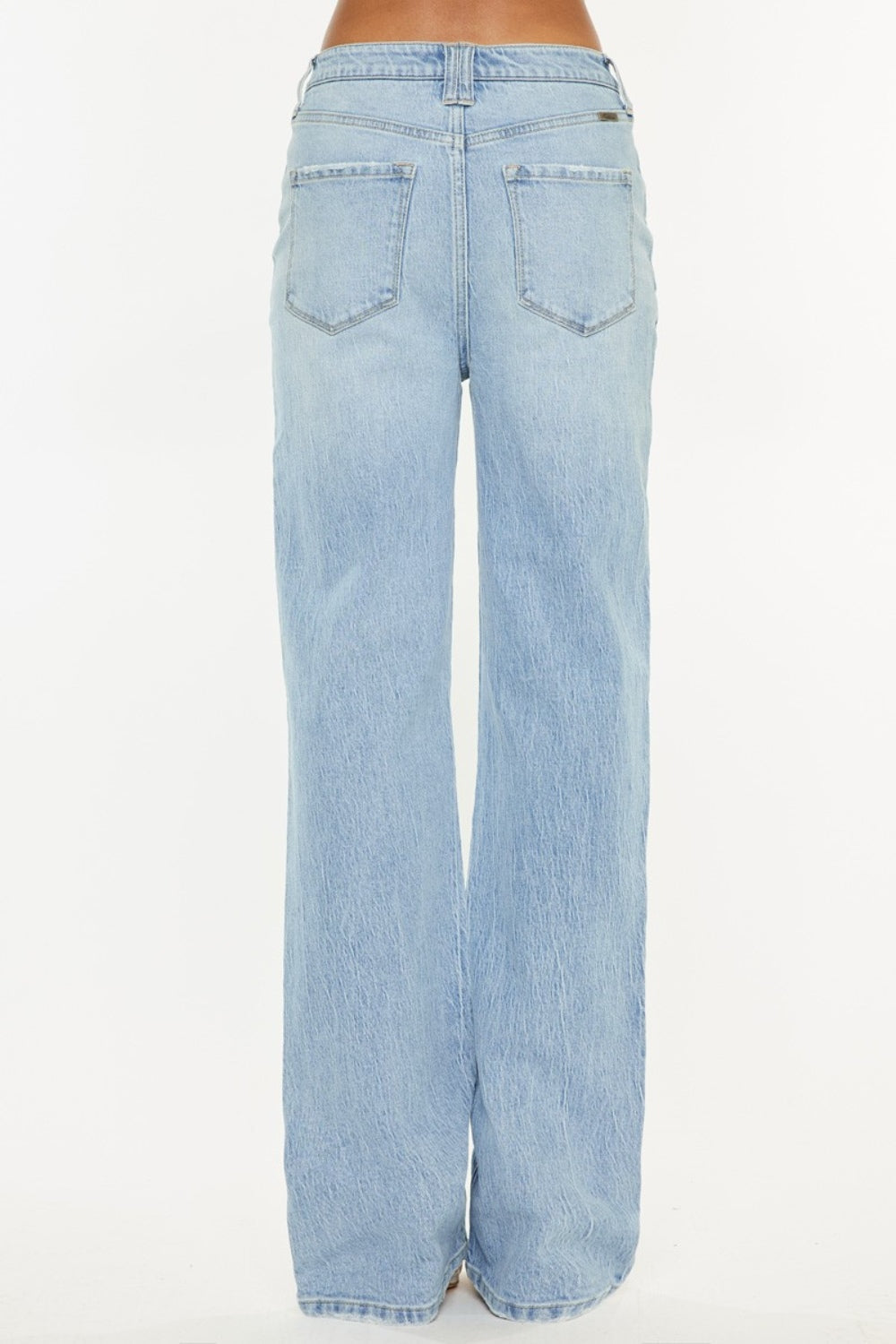 Stilla | Distressed Høj Talje Lige Jeans