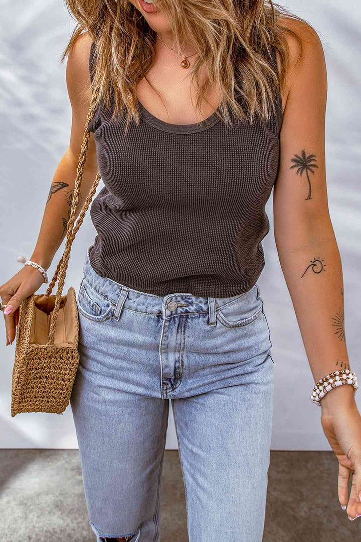 Stilla | Strik Scoop Neck Tank Top