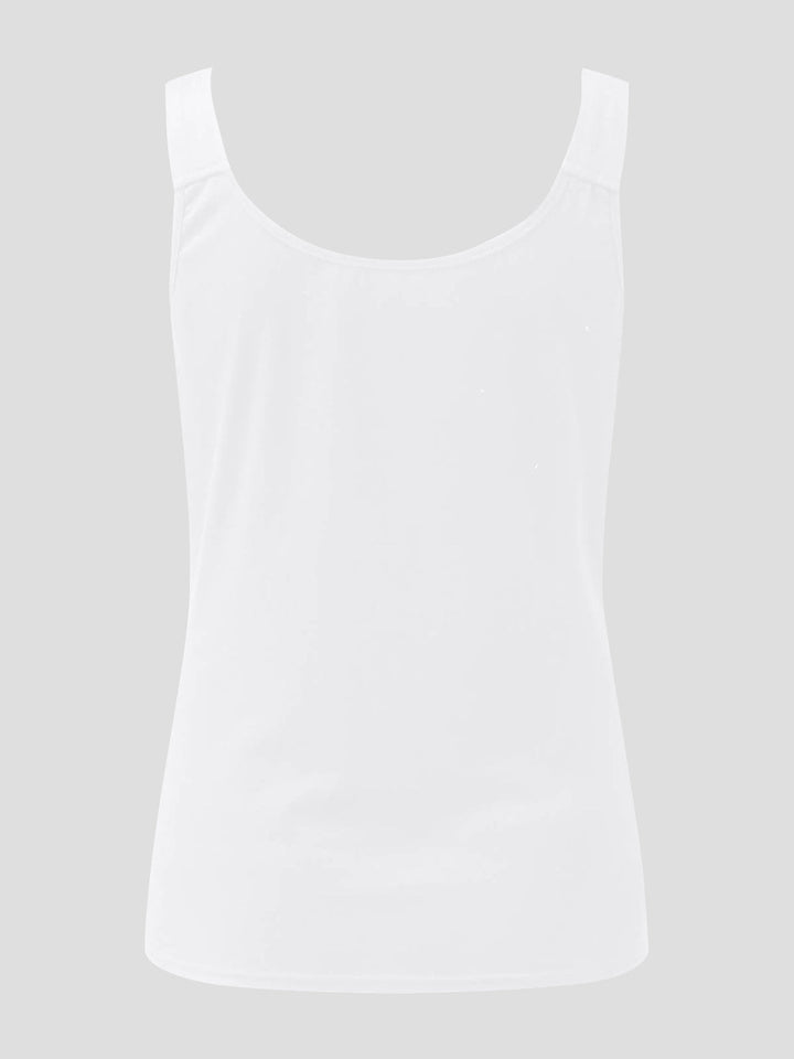 Stilla | Plus Size Blonde Detalje Sweetheart Hals Tank