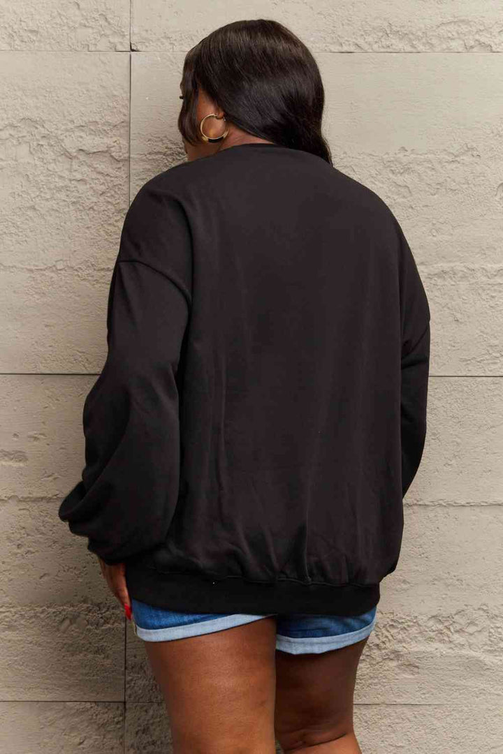 Stilla | Love Full Size Glædelig Jul Grafisk Sweatshirt