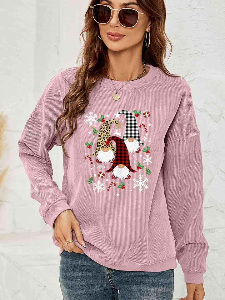 Stilla | Gnome Graphic Drop Shoulder Sweatshirt
