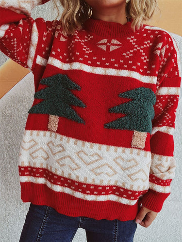 Stilla | Langærmet julesweater med høj krave