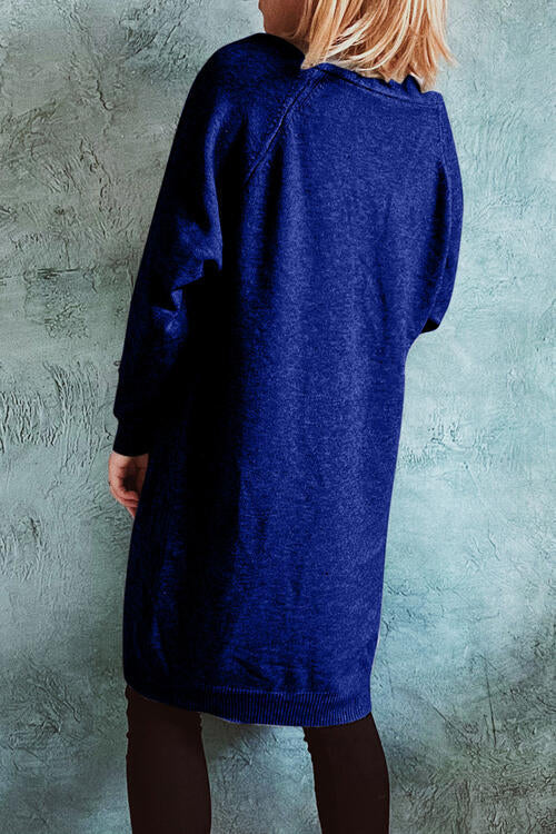 Stilla | Front Longline Cardigan Med Lommer