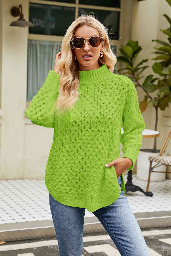 Stilla | Langærmet Mock Neck Sweater