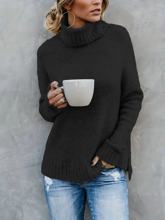Skovae | Behagelig Langærmet Rullekravetrøje Pullover