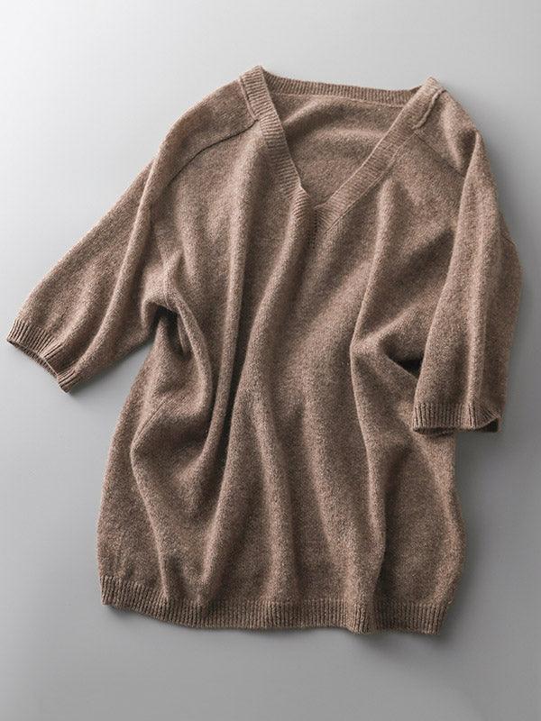 Stilla | Luksuriøs Blød Cashmere V-Hals Sweater til Kvinder