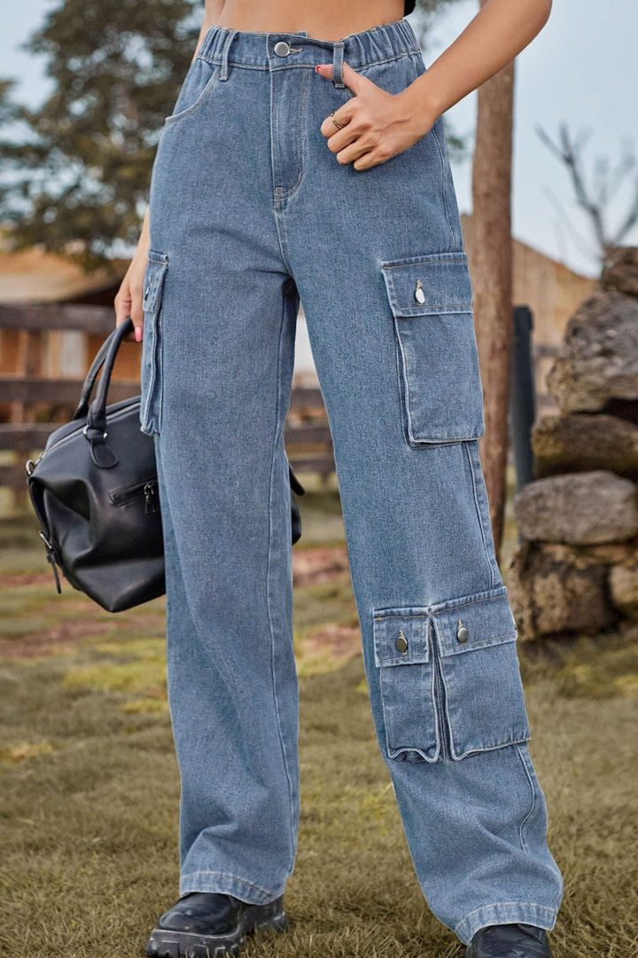 Stilla | Fit Lange Jeans Med Lommer