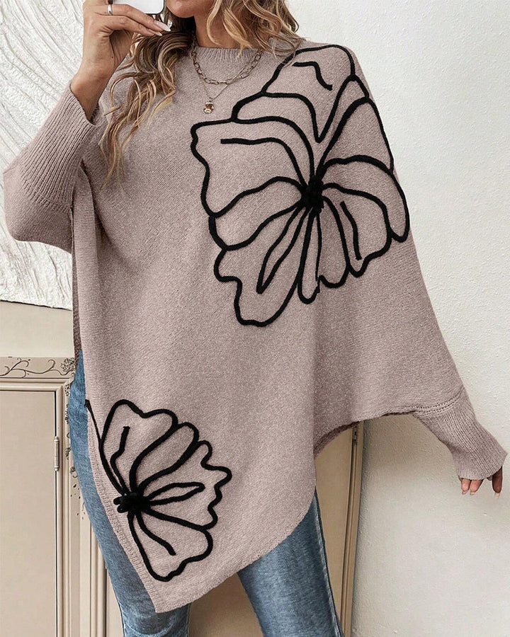 Stilla | Bred sweatshirt med flagermusærmer