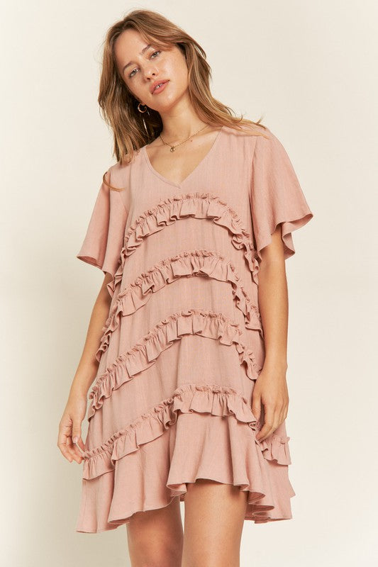 Stilla | Ruffle Mini Kjole