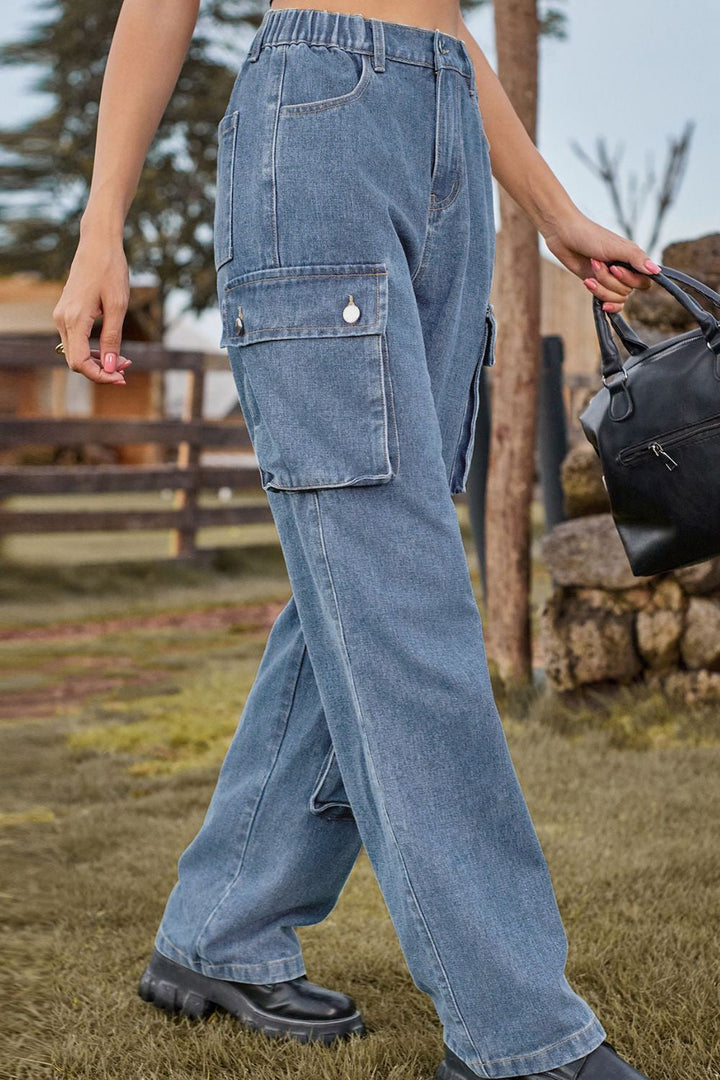 Stilla | Fit Lange Jeans Med Lommer