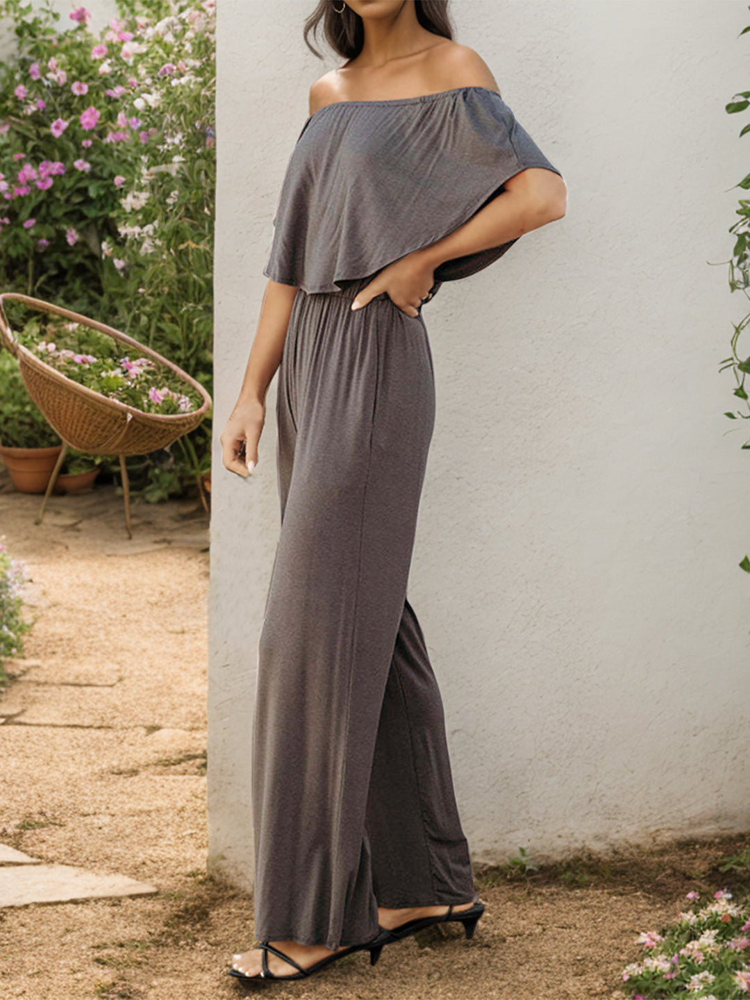 Stilla | Skulder Bred Ben Jumpsuit