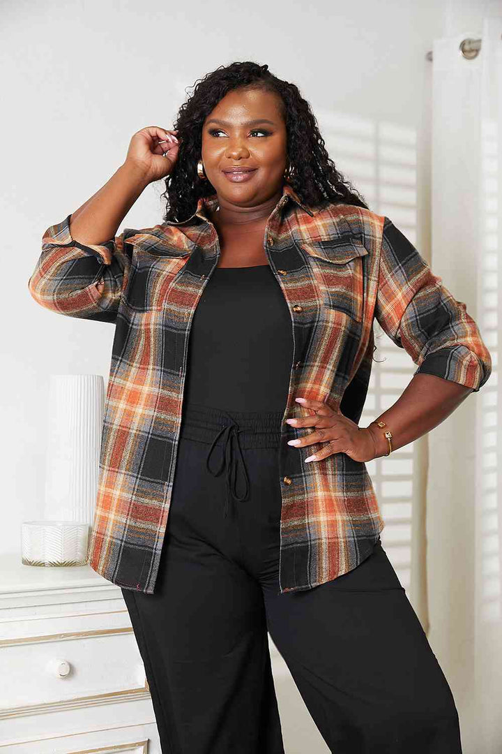 Stilla | Take Plaid Dropped Shoulder Shirt