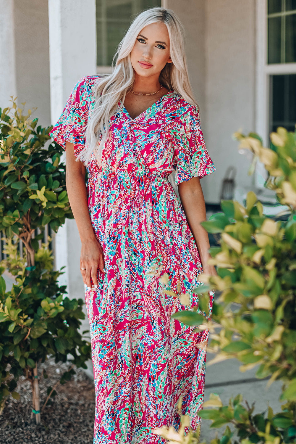 Stilla | V-Hals Maxi Kjole