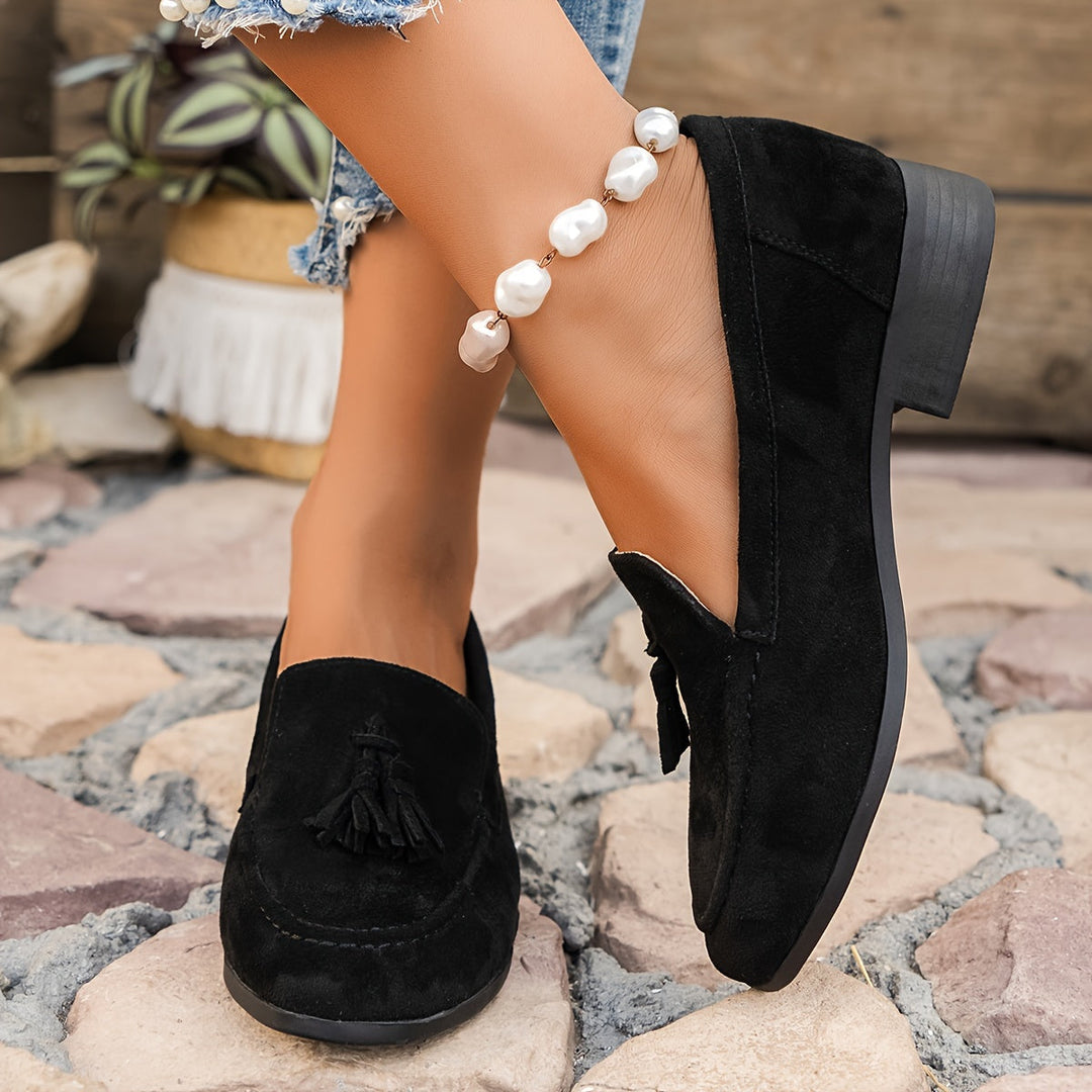 Stilla | Tassel Loafers Slip on Sko Til Hverdag Med Blød Sål