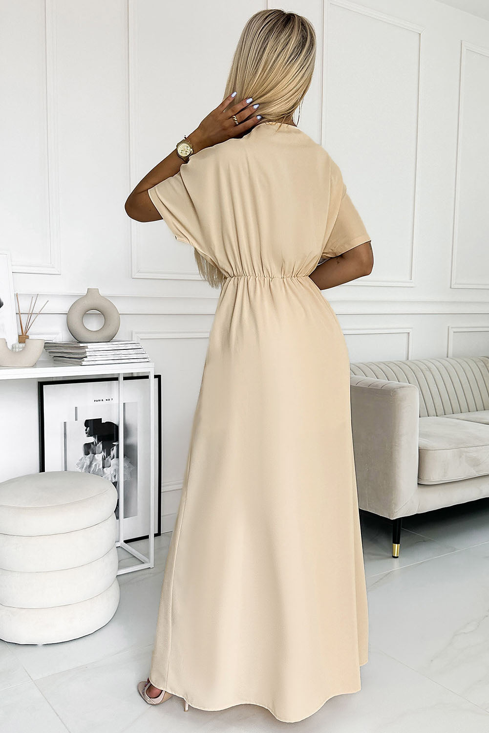 Stilla | Hals Slids Maxi Kjole