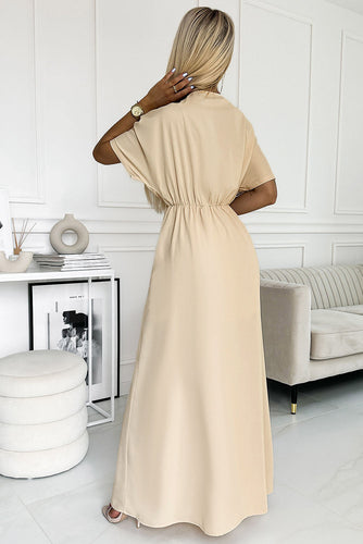 Stilla | Hals Slids Maxi Kjole