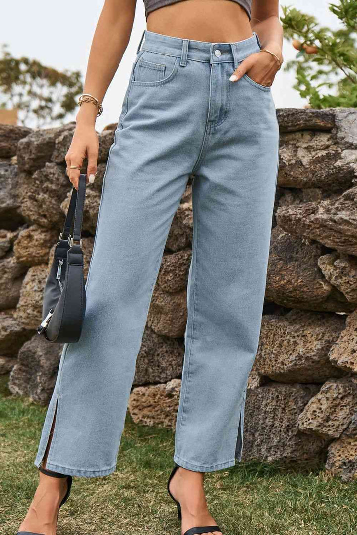 Stilla | Talje Løs Pasform Ankelskål Jeans