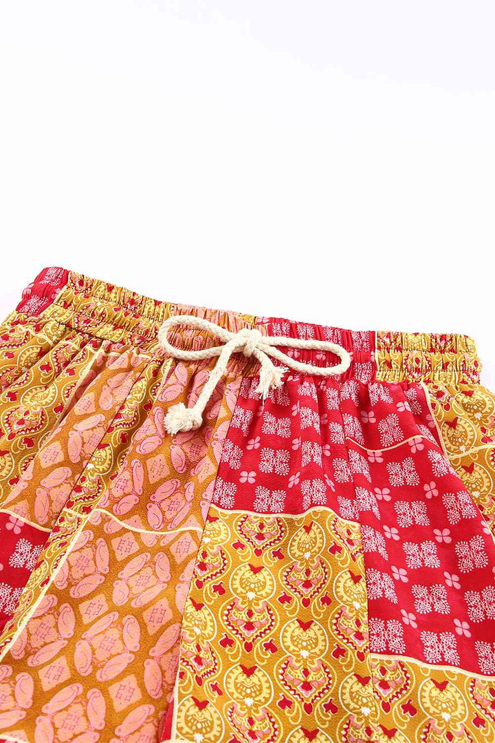 Stilla | Patchwork Snøre Bred Ben Bukser